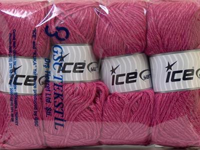 Lot of 4 x 100gr Skeins Ice Yarns ZERDA ALPACA (30% Alpaca 70% Dralon) Yarn Pink