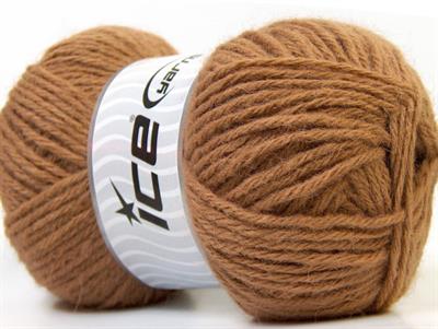 Lot of 4 x 100gr Skeins Ice Yarns ZERDA ALPACA (30% Alpaca 70% Dralon) Yarn Light Brown