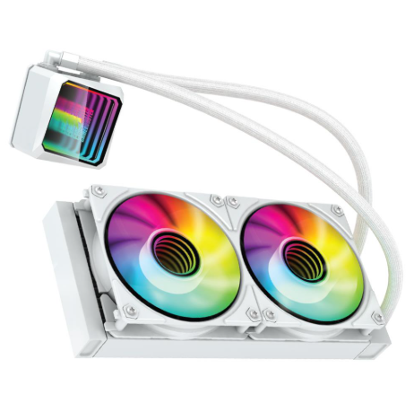 GameBooster SHIELD 240 Rainbow 240mm Beyaz İşlemci Sıvı Soğutucu