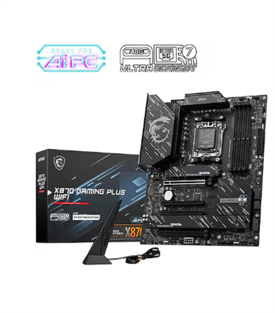 MSI X870 GAMING PLUS WIFI AMD X870 Soket AM5 DDR5 8200MHZ(OC) M.2 Anakart