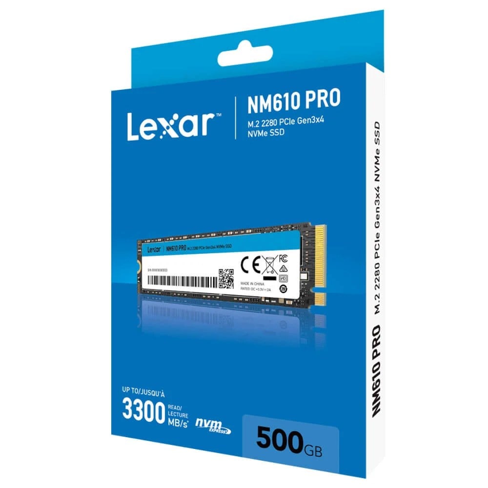  Lexar NM610PRO PCI-Express 3.0 500 GB M.2 SSD