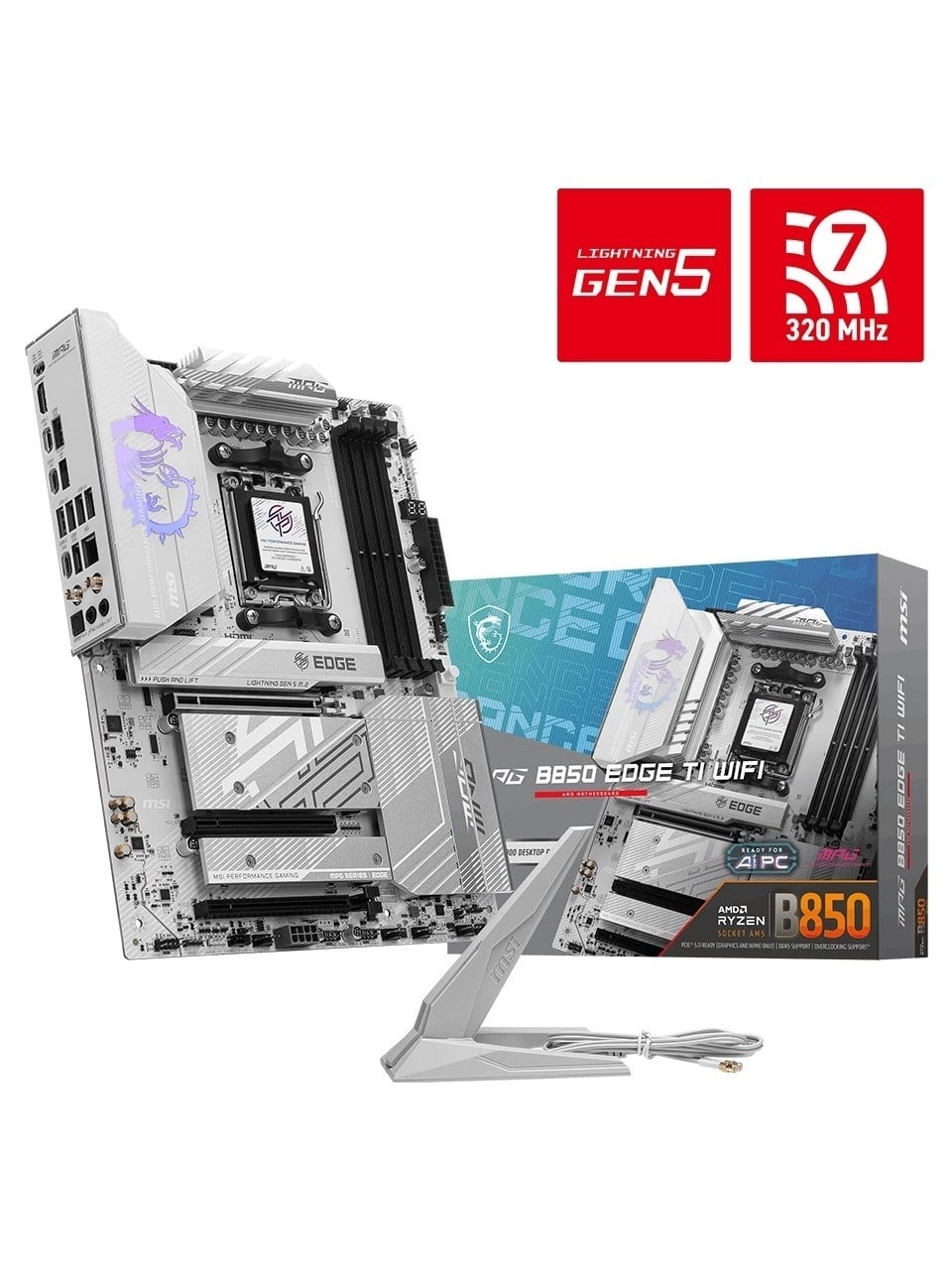 MSI MPG B850 Edge TI Wi-Fi AMD AM5 DDR5 ATX Anakart