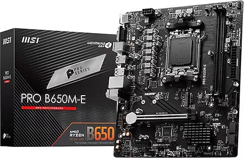 MSI Pro B650M-E AMD AM5 DDR5 Micro ATX Anakart