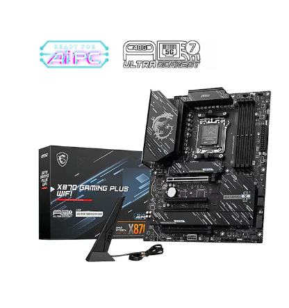 MSI X870 GAMİNG PLUS WİFİ AMD SOKET AM5 DDR5 8200 MHZ (OC) M.2 ANAKART