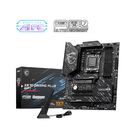MSI X870 GAMING PLUS WIFI AMD X870 Soket AM5 DDR5 8200MHZ(OC) M.2 Anakart