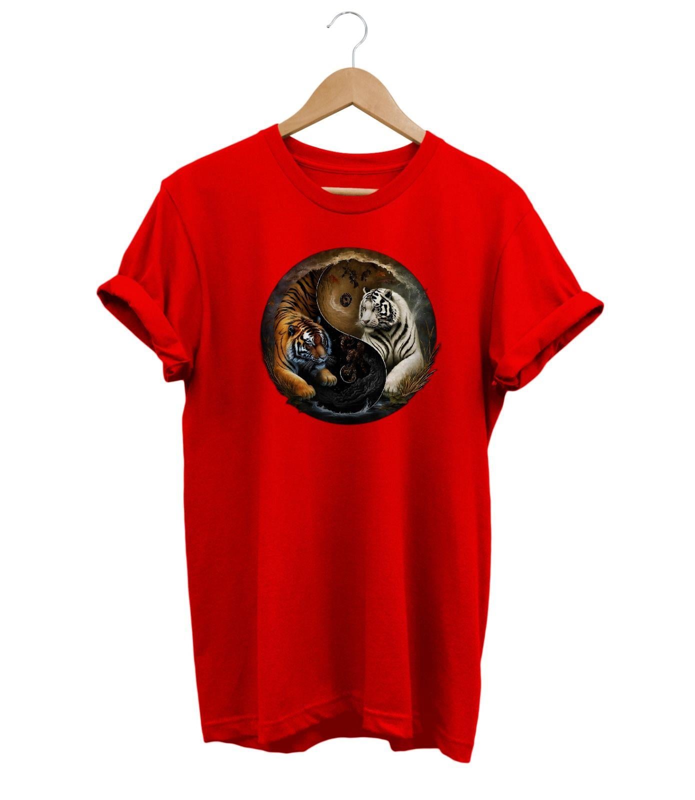 Leopar Baskılı T-Shirt Kırmızı