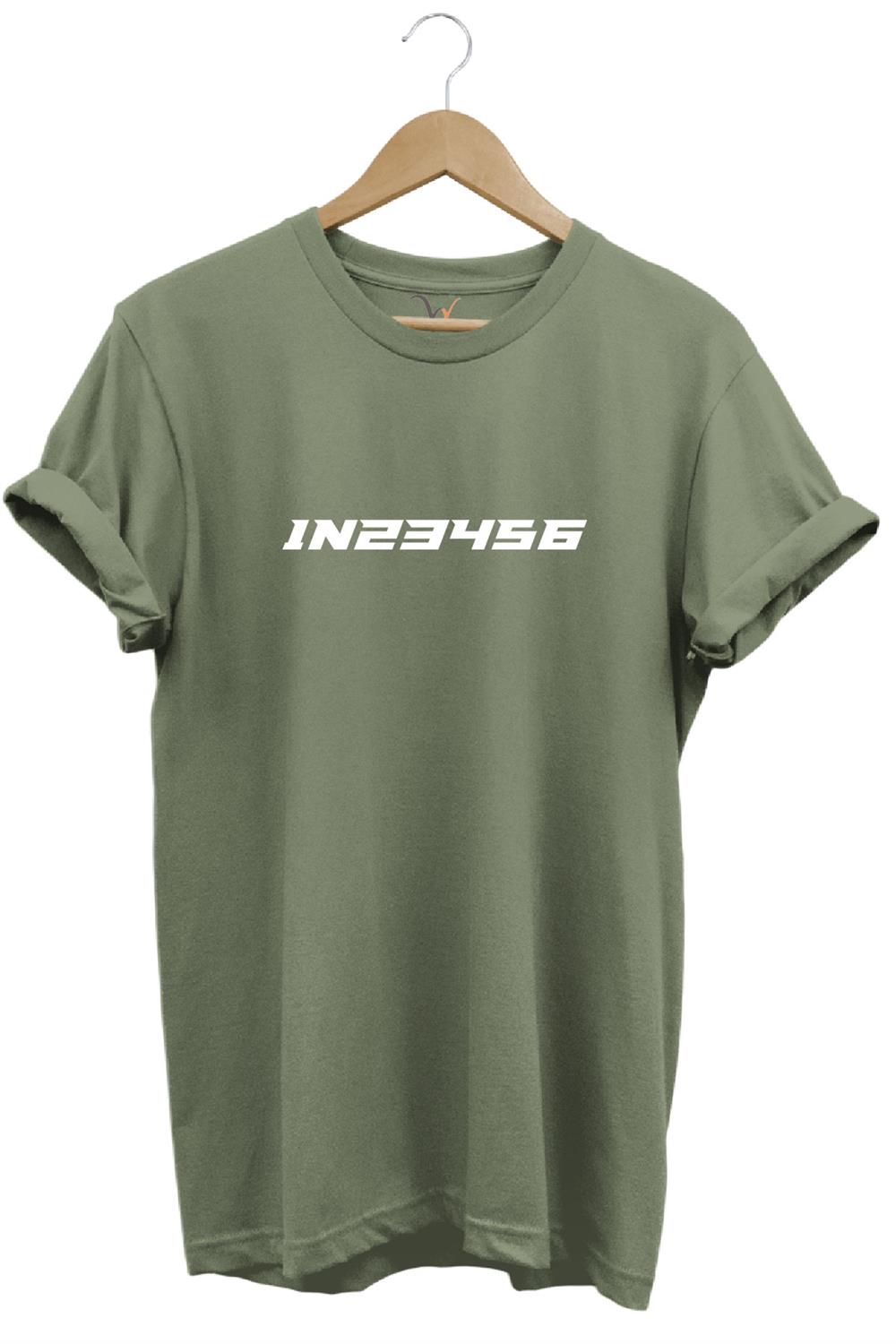 Motorsiklet Vites Geçişleri 1N23456 Şık Cool Motorcu Baskılı Regular Fit Bisiklet Yaka T-Shirt - Haki