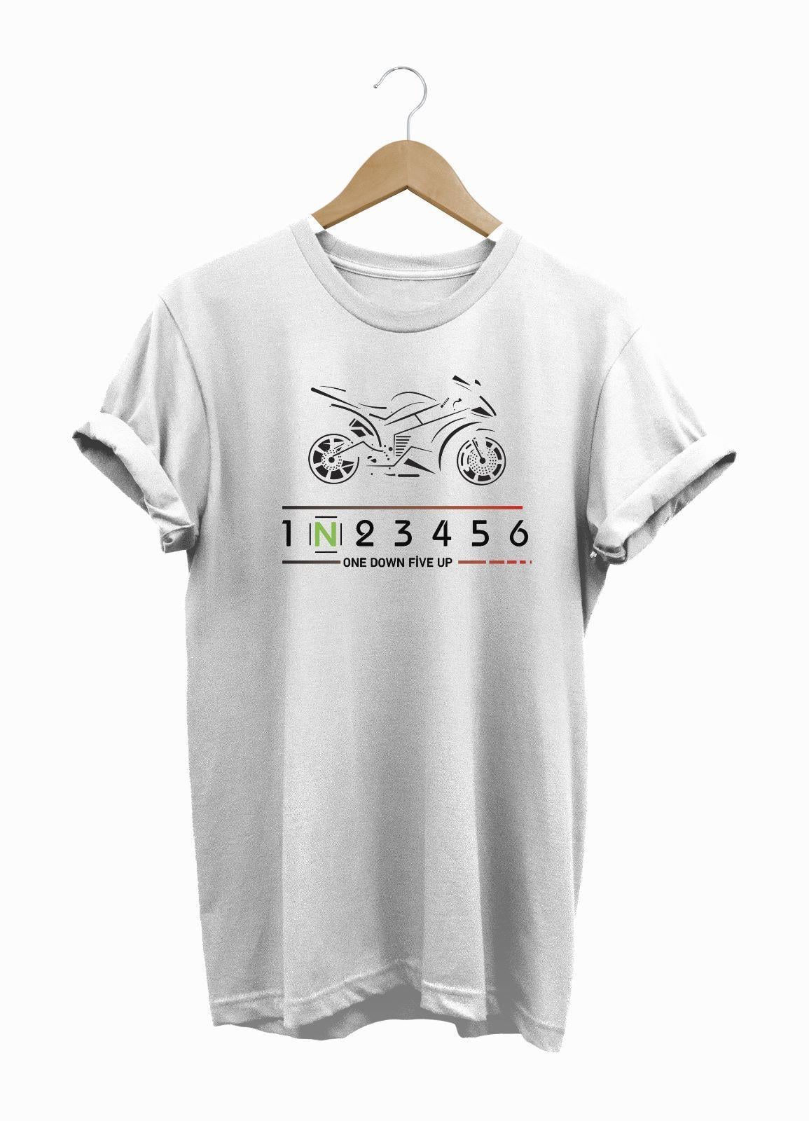 Widi 1N23456 Baskılı T-Shirt Beyaz