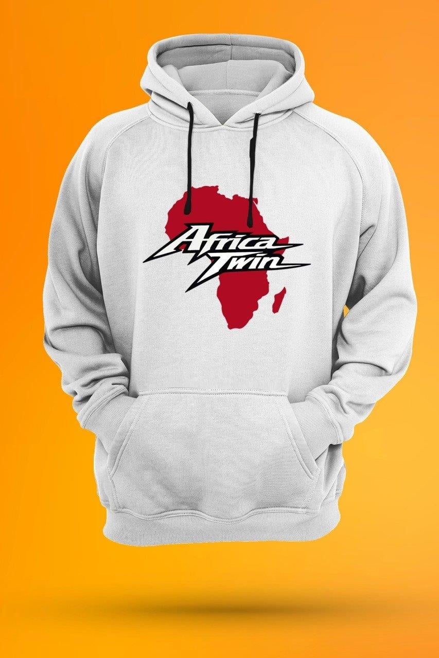 Widi Africa Twin Baskılı Sweatshirt Beyaz