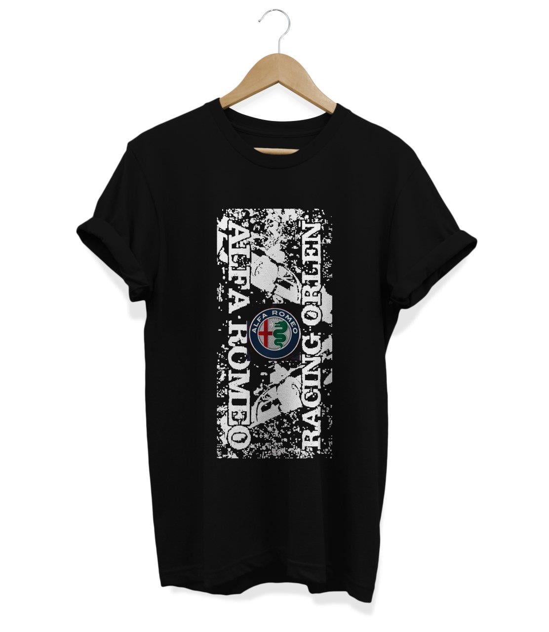 Widi Alfa Romeo Racing Orlen Baskılı T_Shirt Siyah