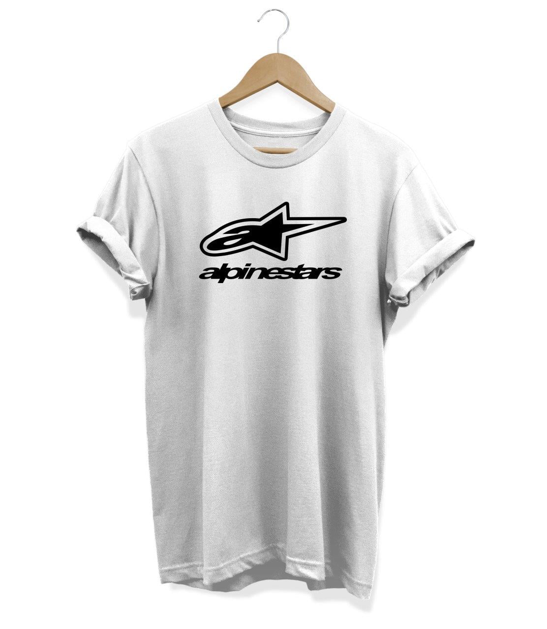 Widi Alpinestars Baskılı T_Shirt Beyaz