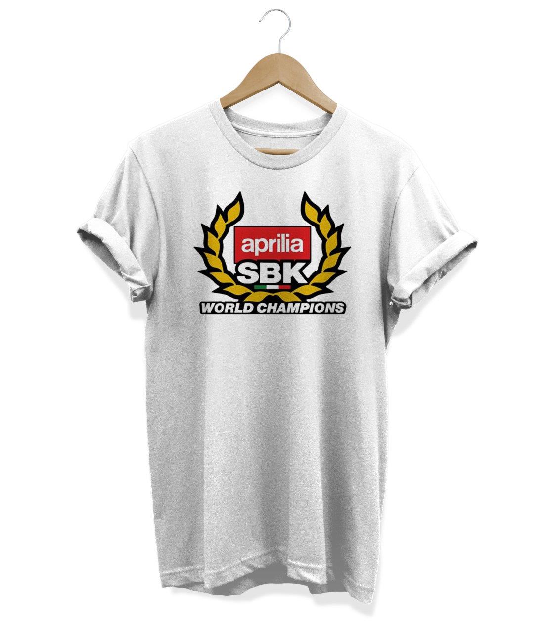 Widi Aprilia Sbk Baskılı T_Shirt Beyaz