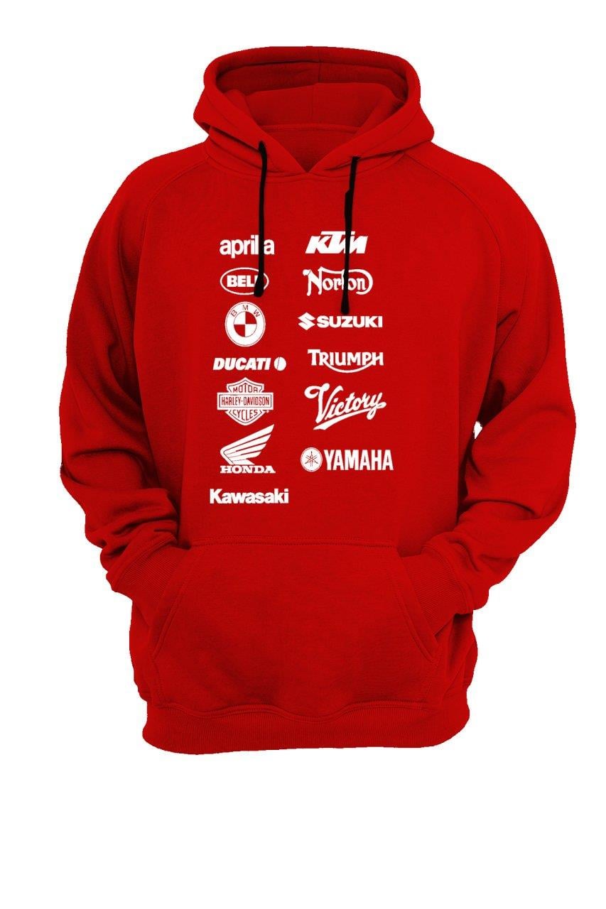 Widi Aprilla Beyaz Bakılı Sweatshirt Kırmızı