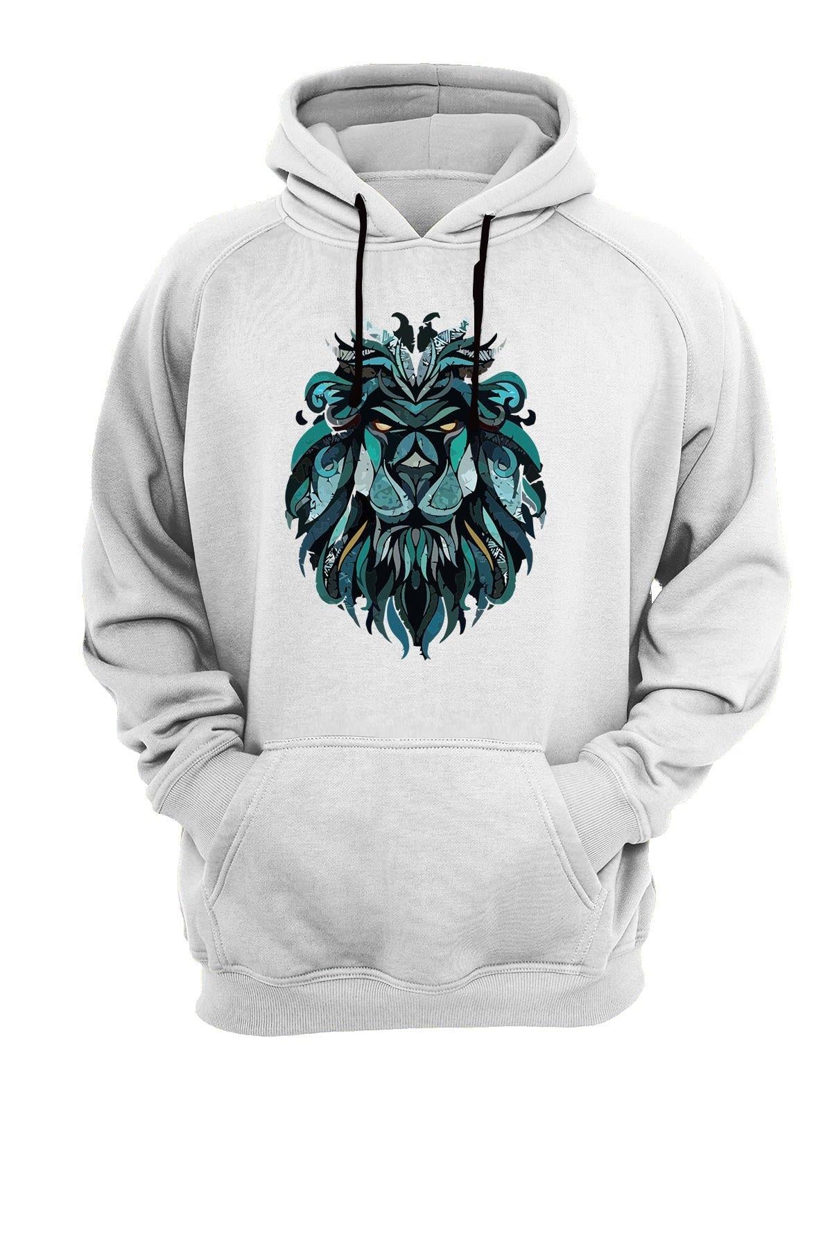 Widi Aslan Baskılı Sweatshirt Beyaz