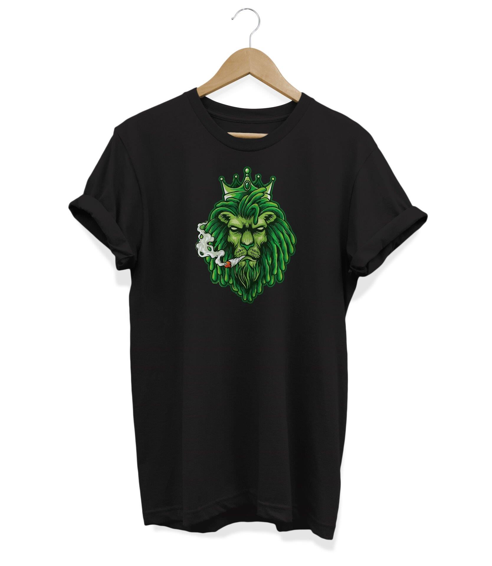 Widi Aslan Baskılı T-Shirt Siyah