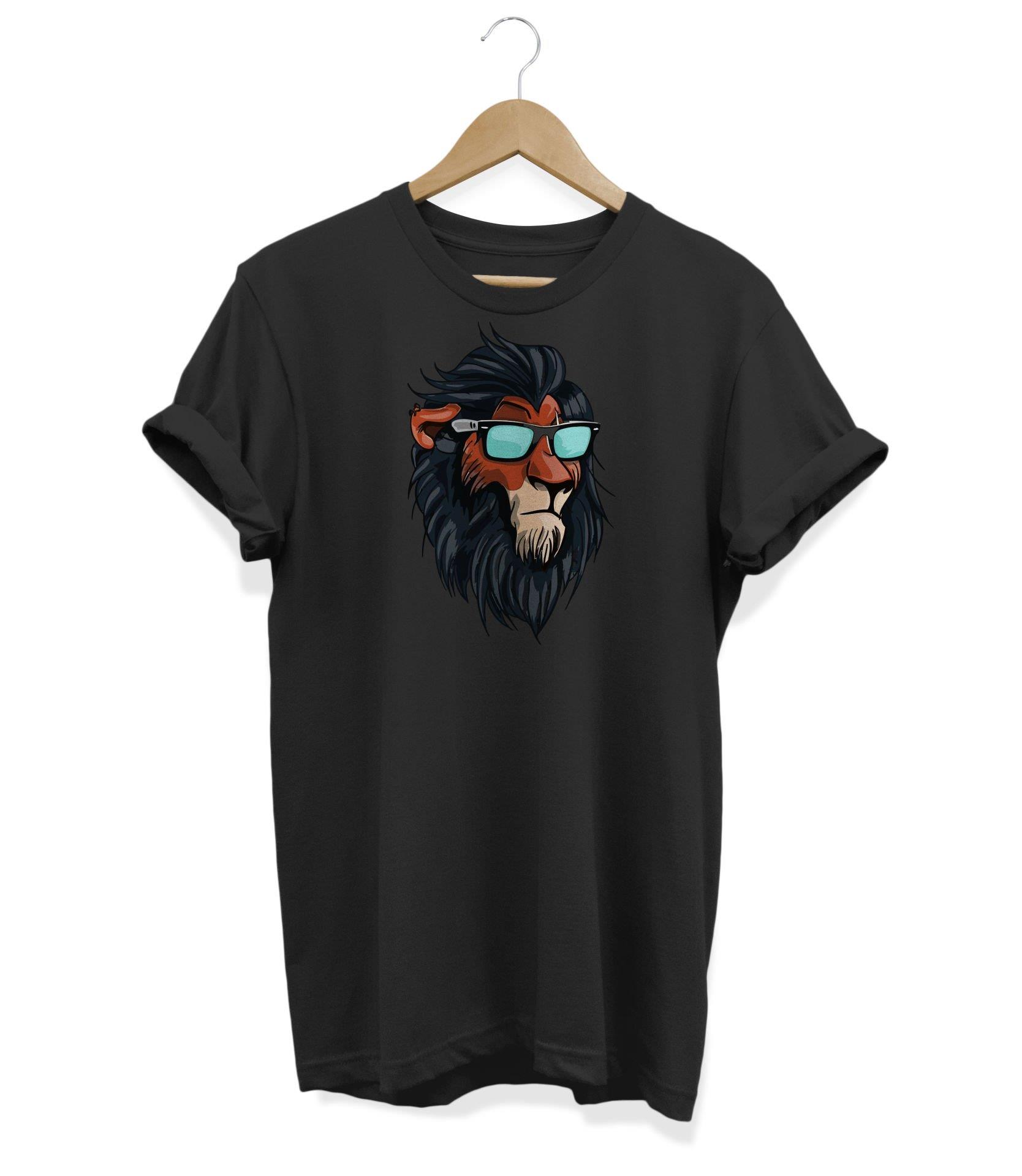 Widi Aslan Baskılı T-Shirt Siyah