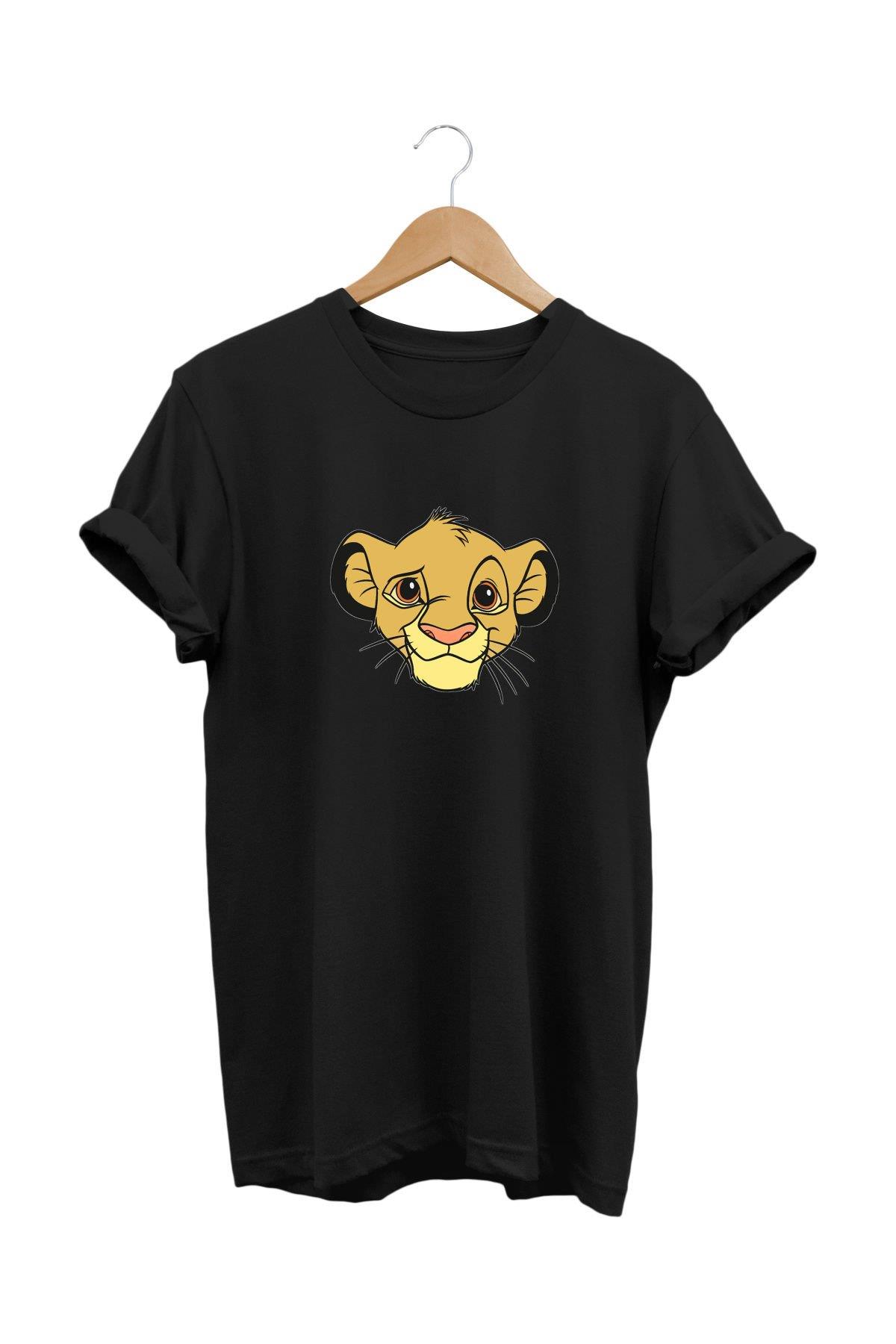 Widi Aslan Kral Baskılı T-Shirt Siyah