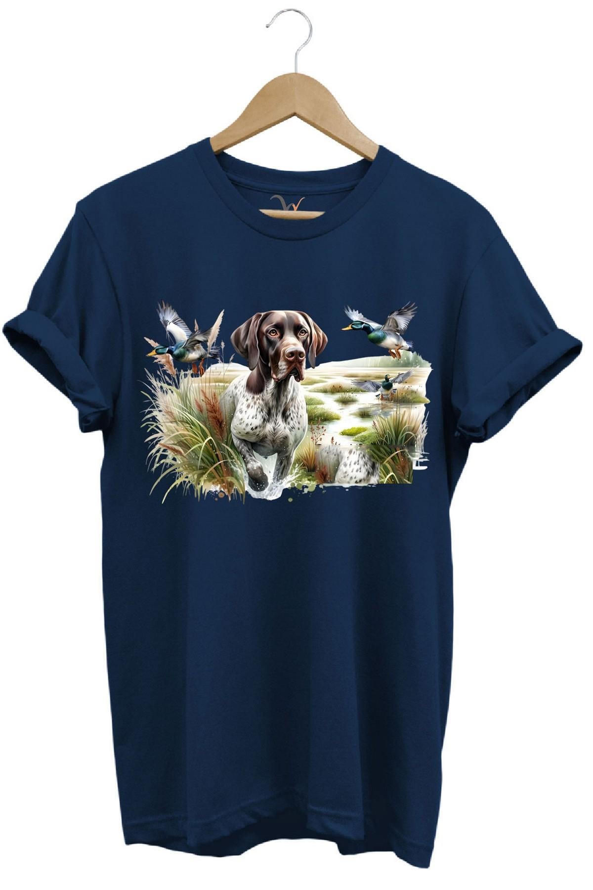 Widi Av Köpeği Ve Ördek T-Shirt Lacivert