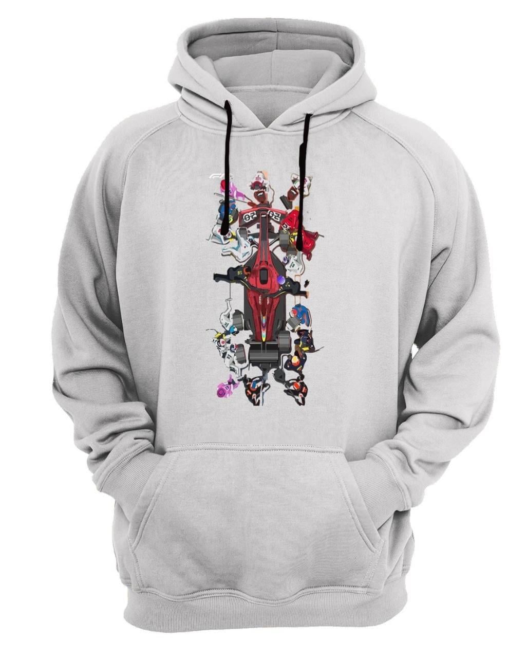 Widi Baskılı Sweatshirt Beyaz