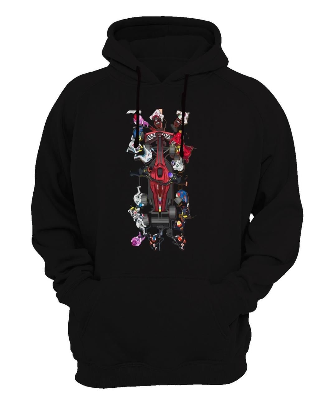 Widi Baskılı Sweatshirt Siyah