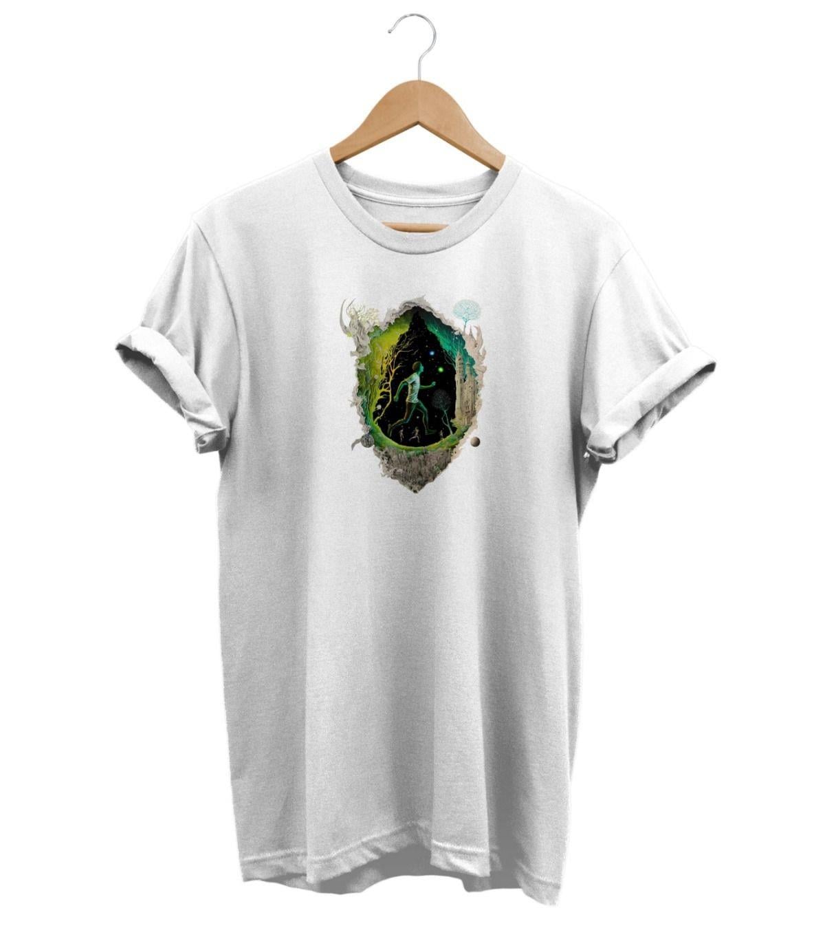 Widi Baskılı T-Shirt Beyaz