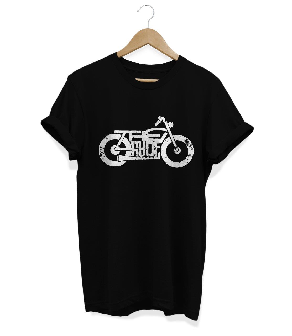 Widi Bisiklet Baskılı T_Shirt Siyah