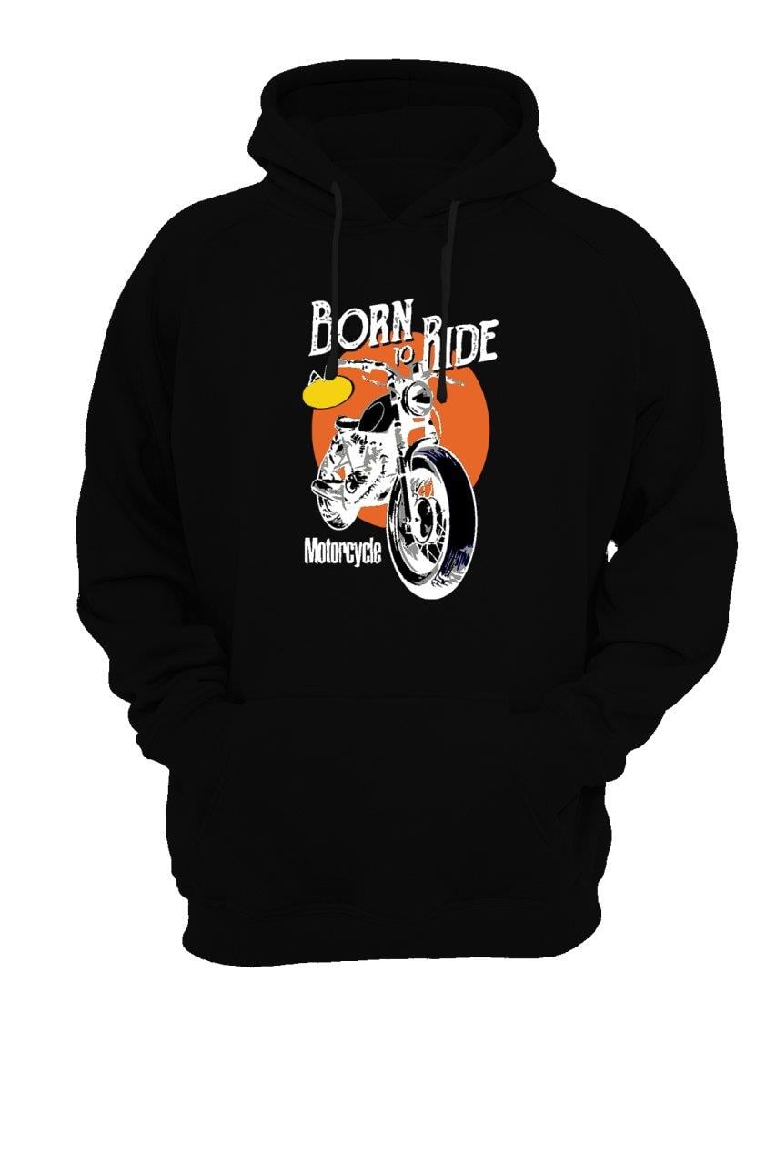 Widi Born Ride Baskılı Sweatshirt Siyah