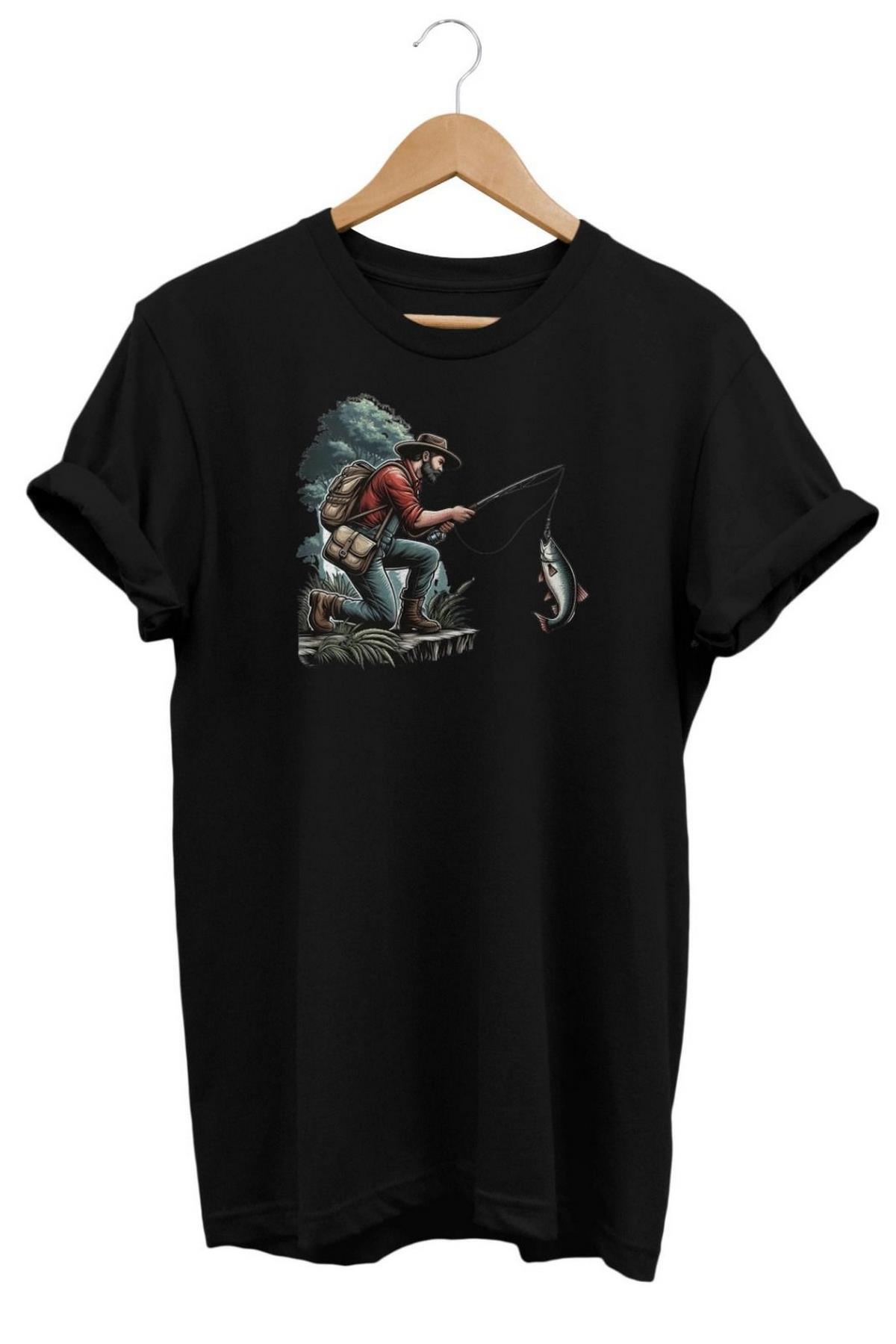 Widi Bounty Fisher Baskılı T-Shirt Siyah