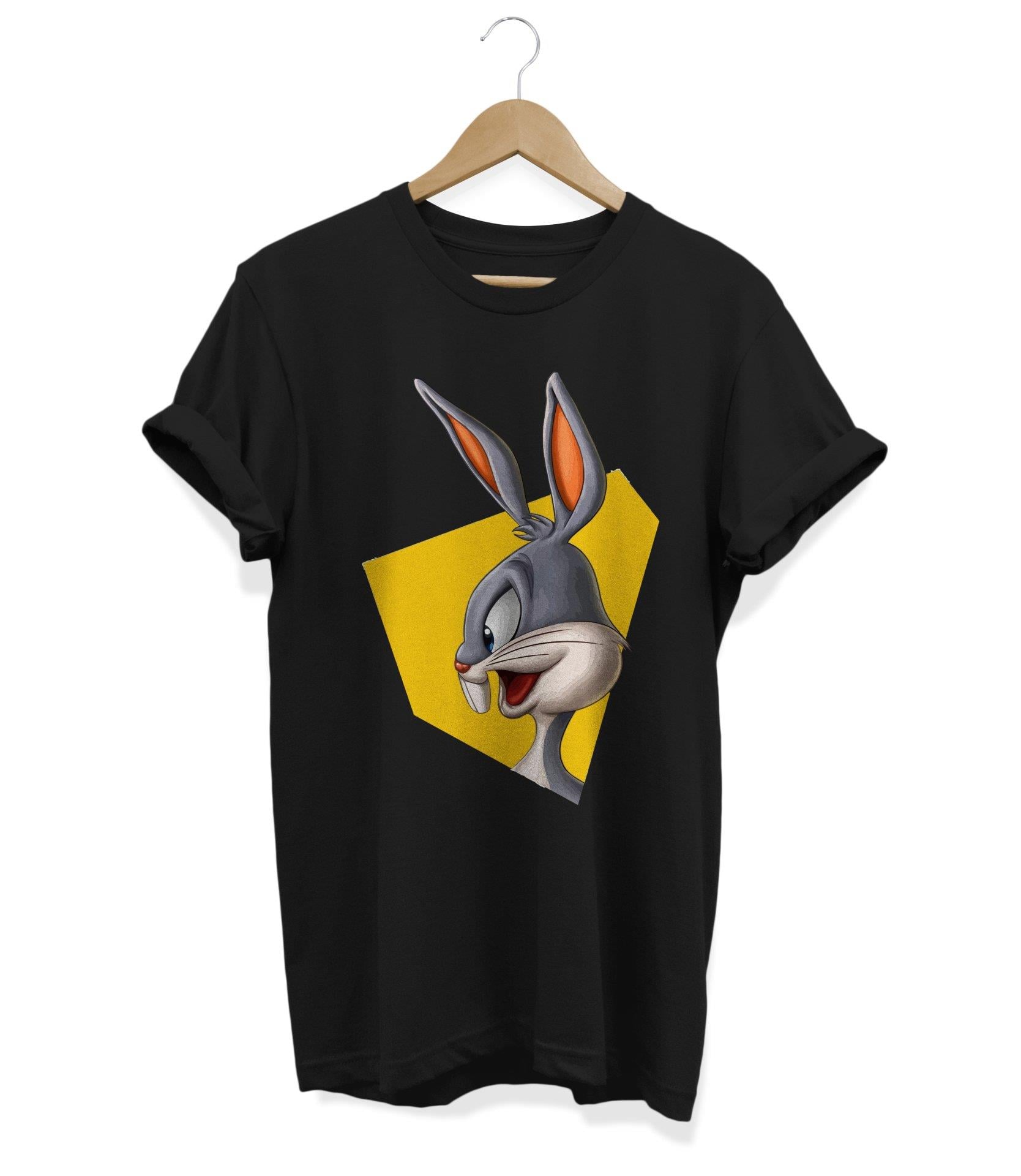 Widi Bugs Bunny Baskılı T-Shirt Siyah