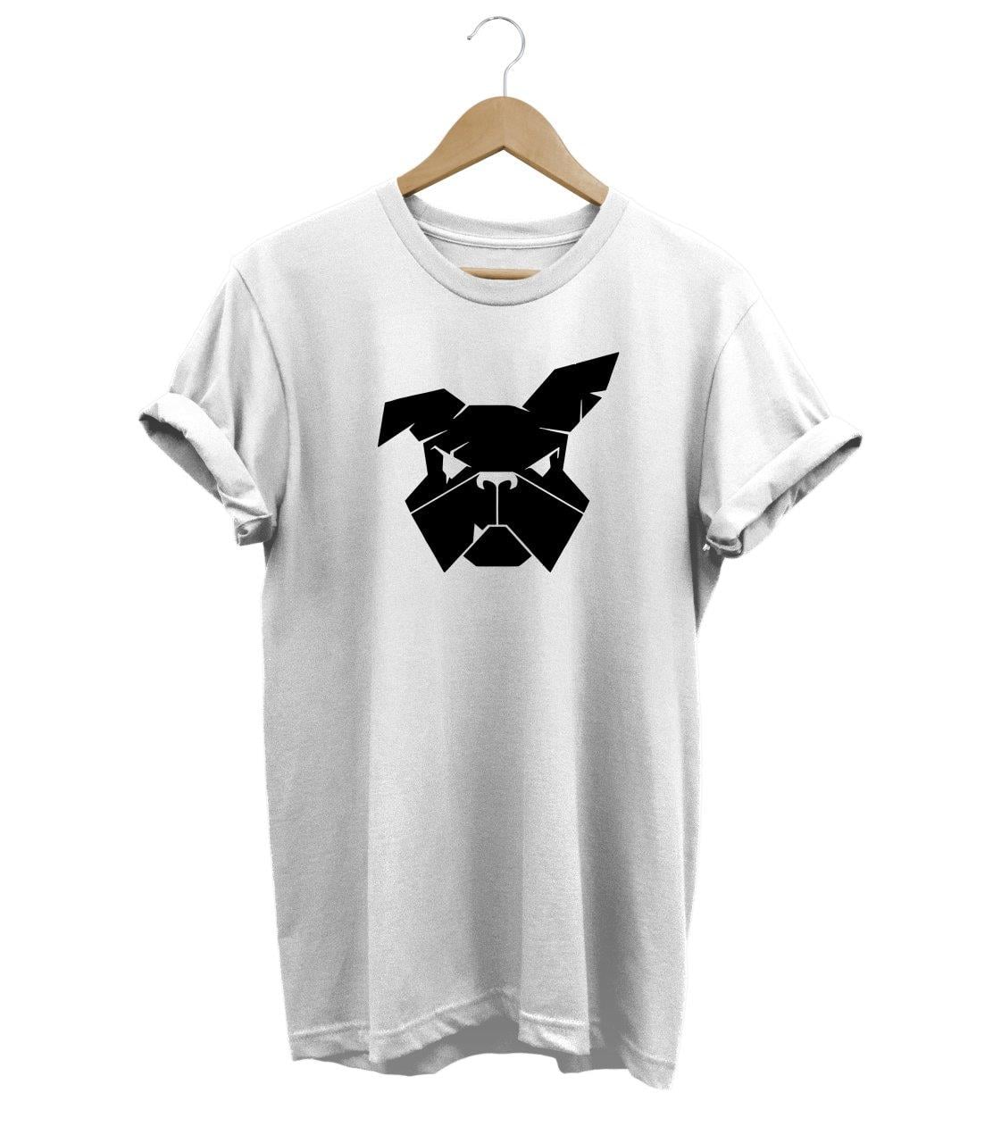 Widi Bulldog Baskılı T-Shirt Beyaz