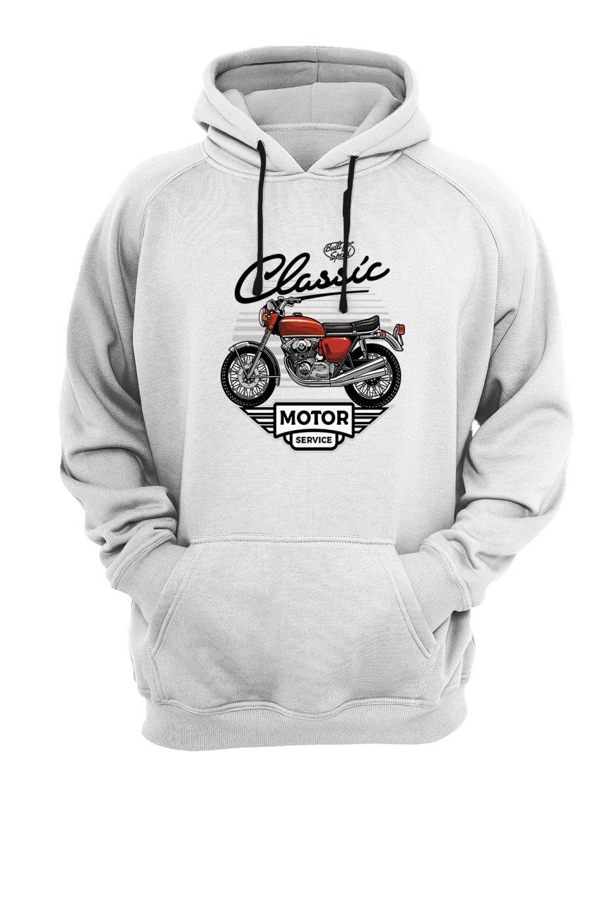 Widi Classic Baskılı Sweatshirt Beyaz