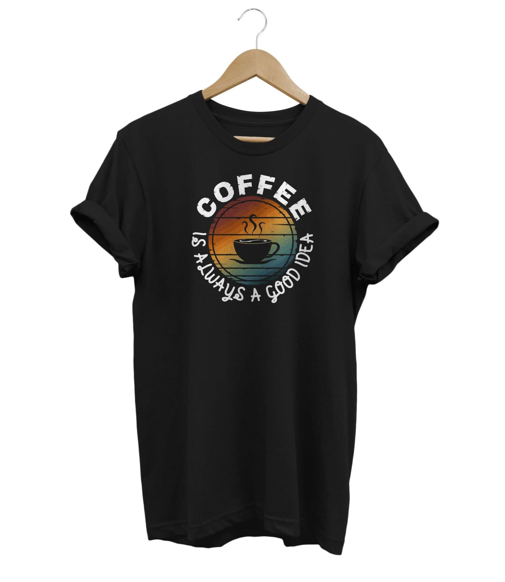Widi Coffee Baskılı T-Shirt Siyah