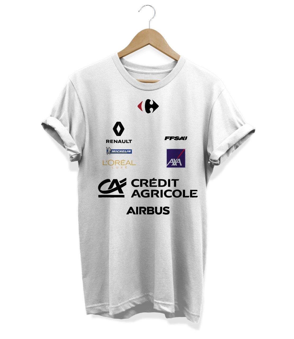 Widi Credit Agricole Airbus Baskılı T_Shirt Beyaz