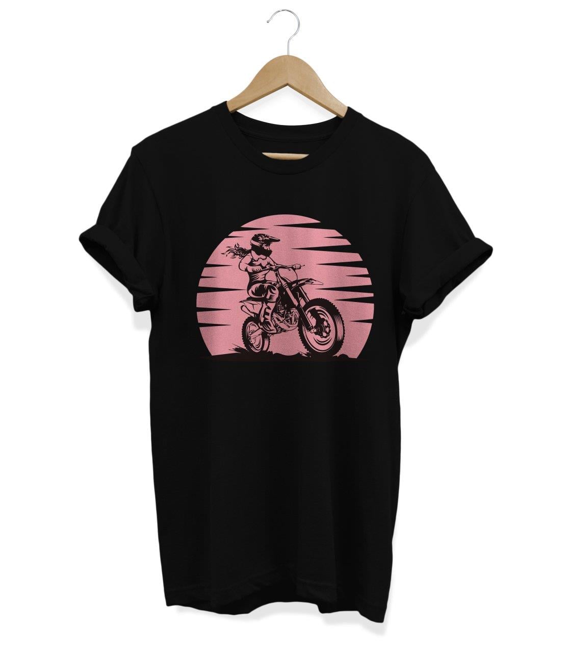 Widi Cross Baskılı T_Shirt Siyah