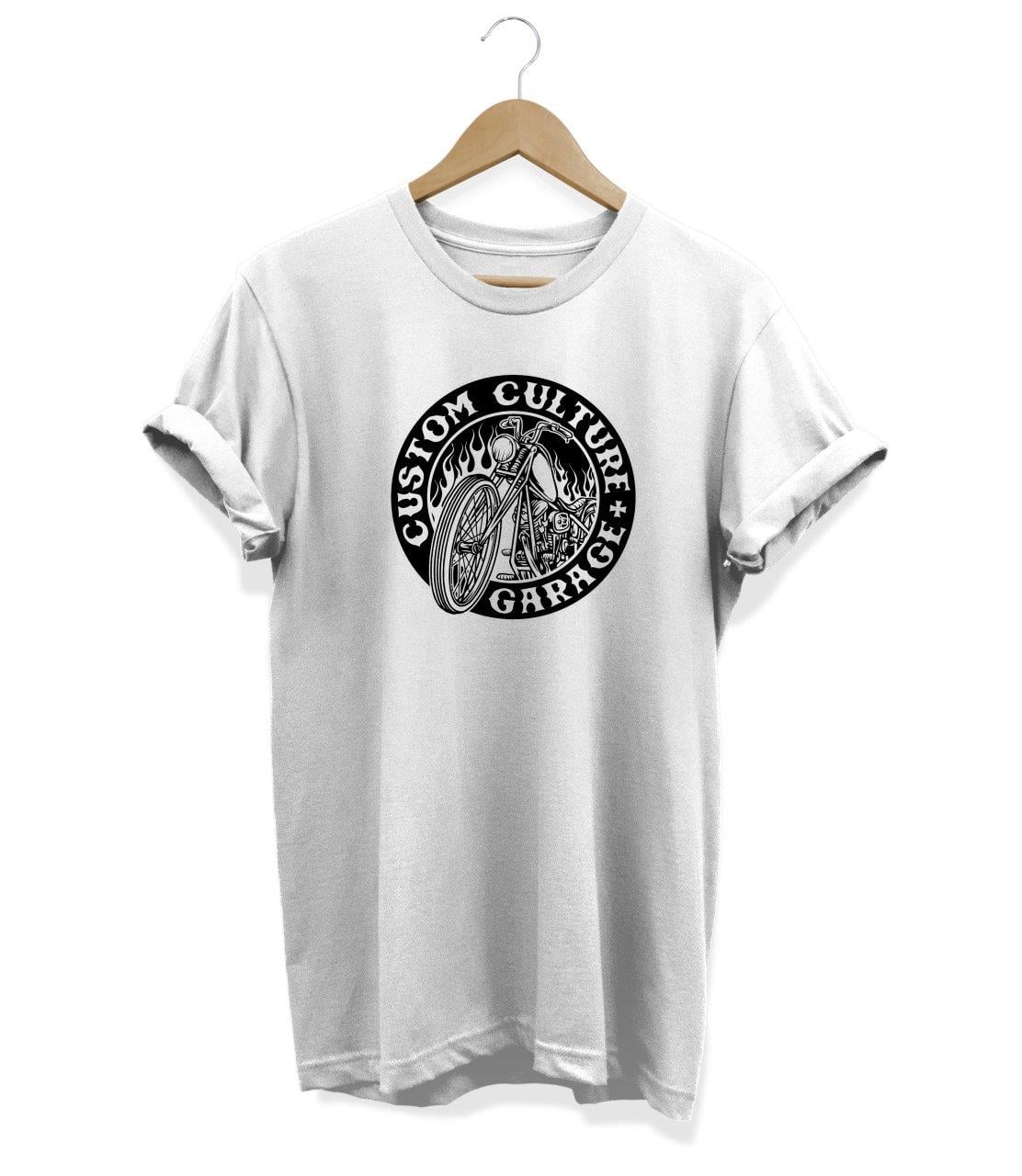 Widi Custom Culture Garage Baskılı T-Shirt Beyaz