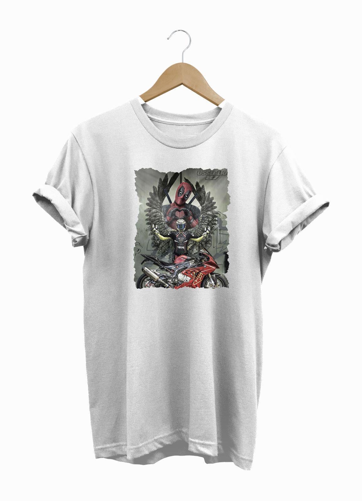 Widi Dead Pool Baskılı T-Shirt Beyaz