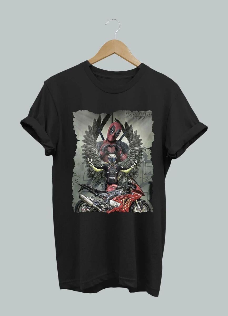 Widi Dead Pool Baskılı T-Shirt Siyah