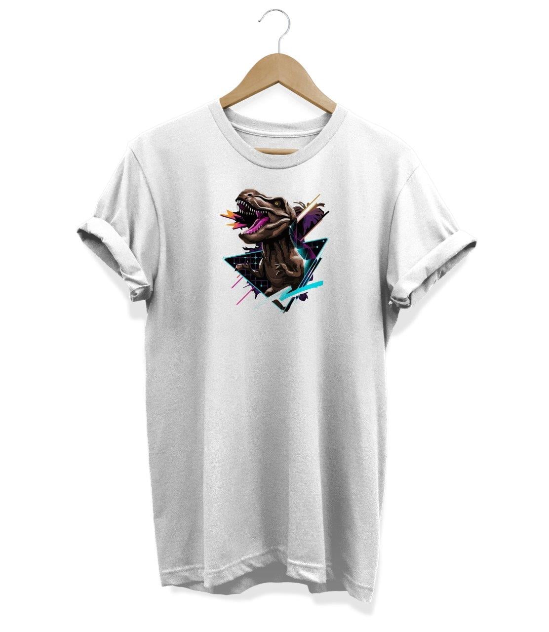 Widi Dinazor Baskılı T-Shirt Beyaz