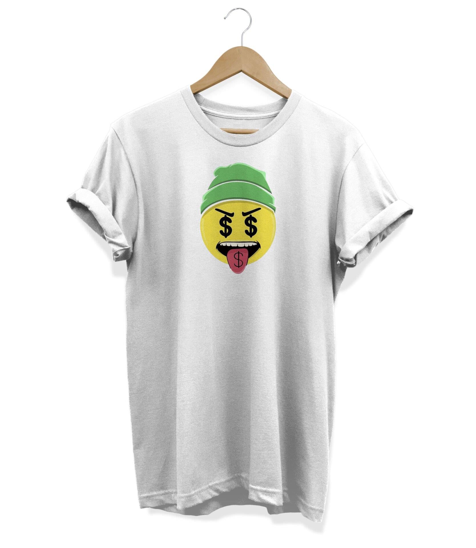 Widi Dolar Baskılı T-Shirt Beyaz