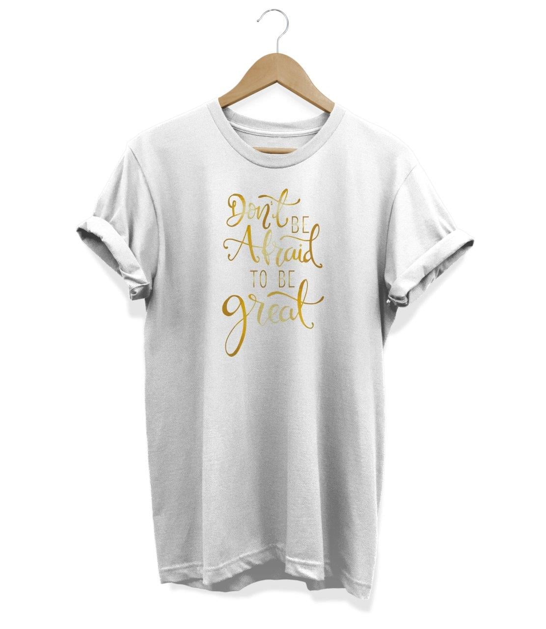 Widi Dont Be Afraid Baskılı T-Shirt Beyaz