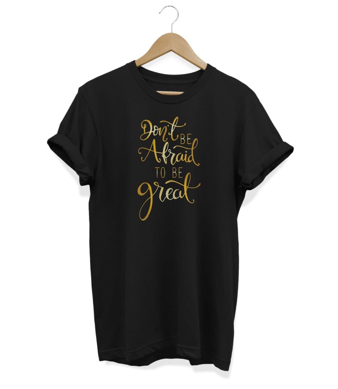 Widi Dont Be Afraid Baskılı T-Shirt Siyah