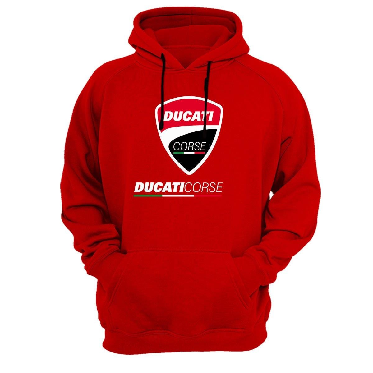 Widi Ducati Corse Baskılı Sweatshirt Kırmızı