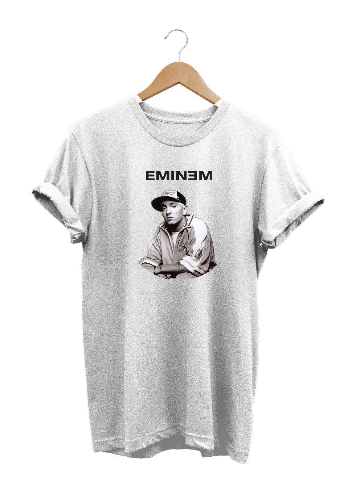 Widi Eminem Baskılı T-Shirt Renkli