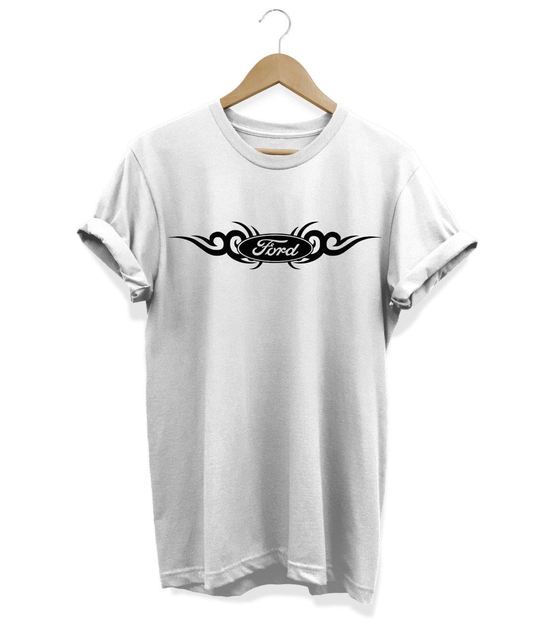 Widi Ford Baskılı T-Shirt Beyaz