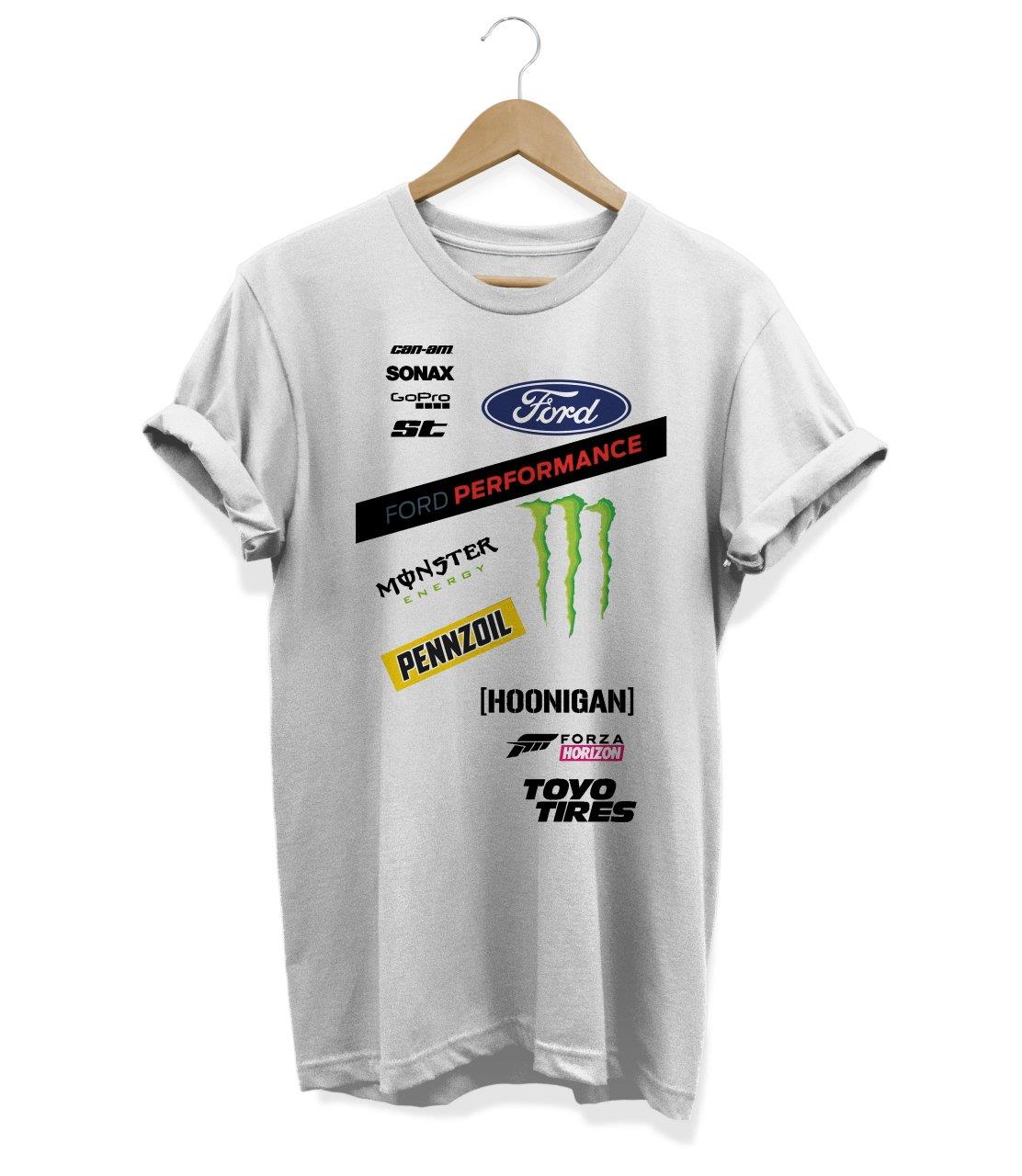 Widi Ford Performance Baskılı T_Shirt Beyaz
