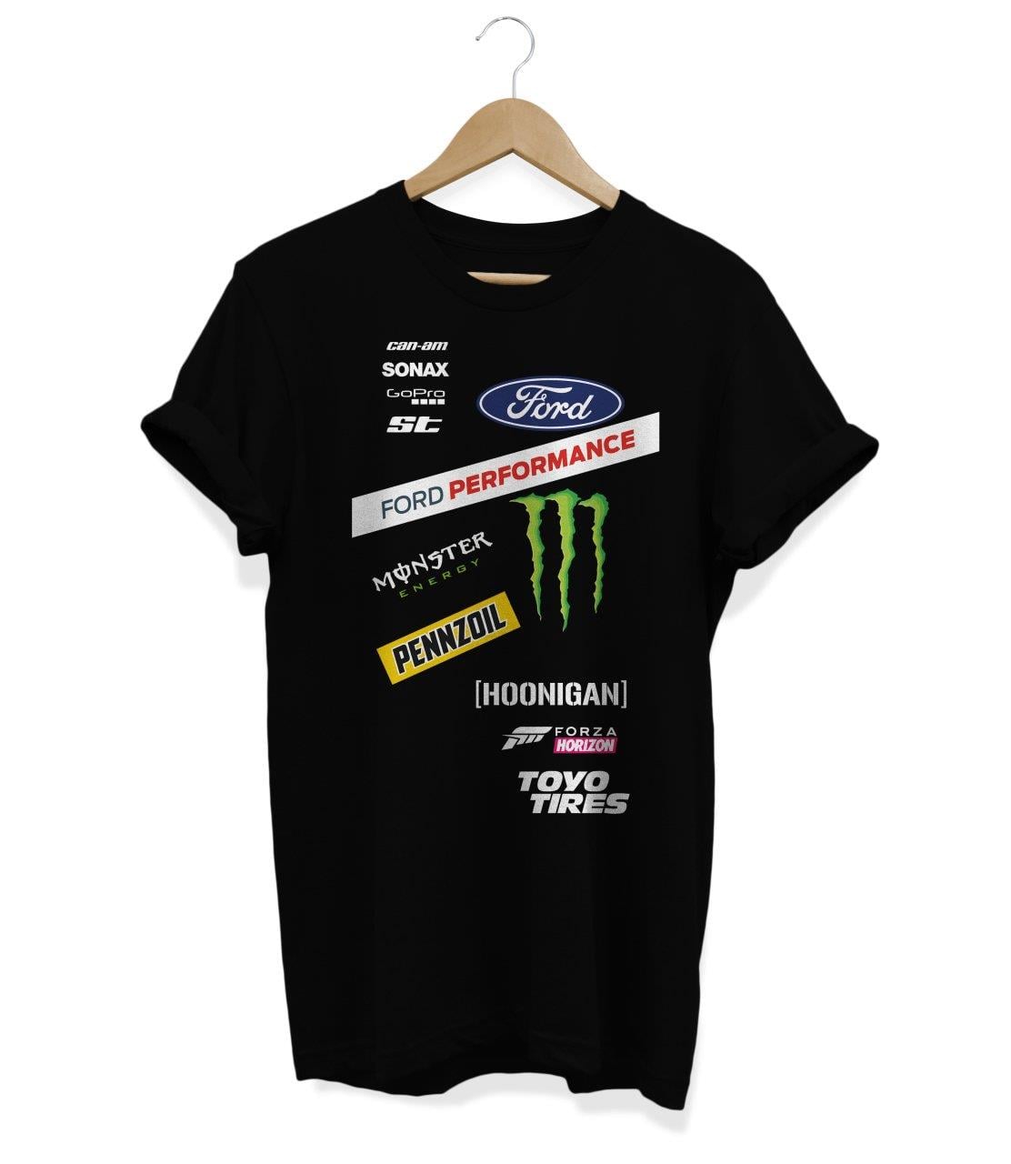 Widi Ford Performance Baskılı T_Shirt Siyah