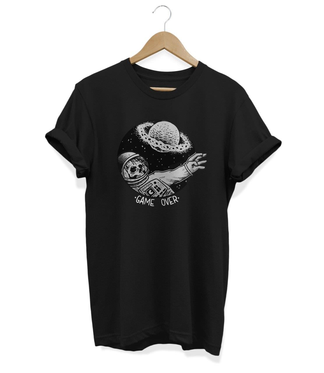Widi Game Over Baskılı T-Shirt Siyah