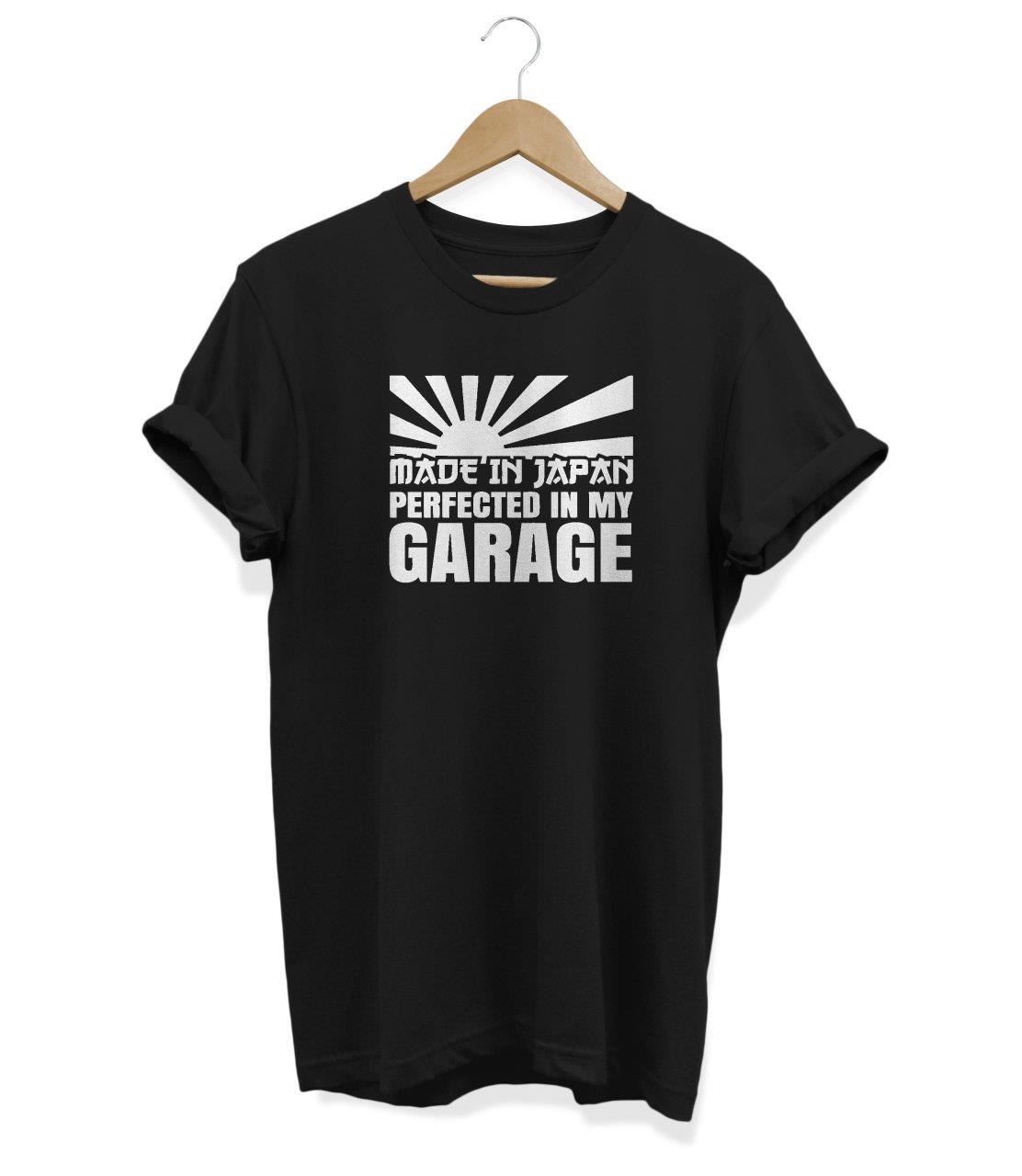 Widi Garage Baskılı T-Shirt Siyah