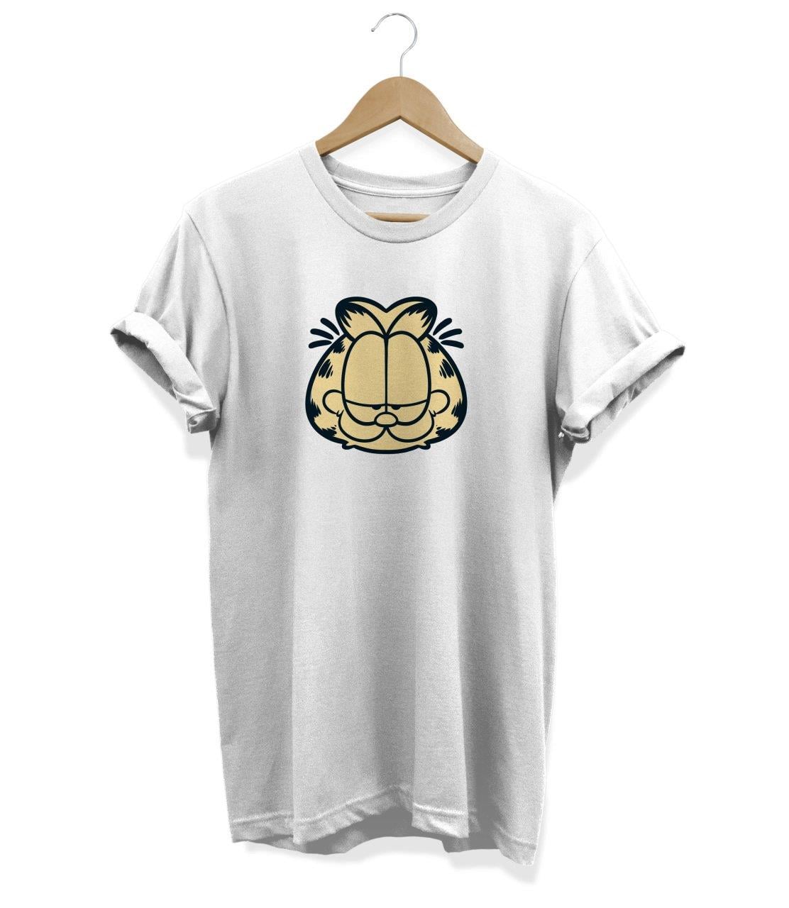 Widi Garfield Baskılı T-Shirt Beyaz