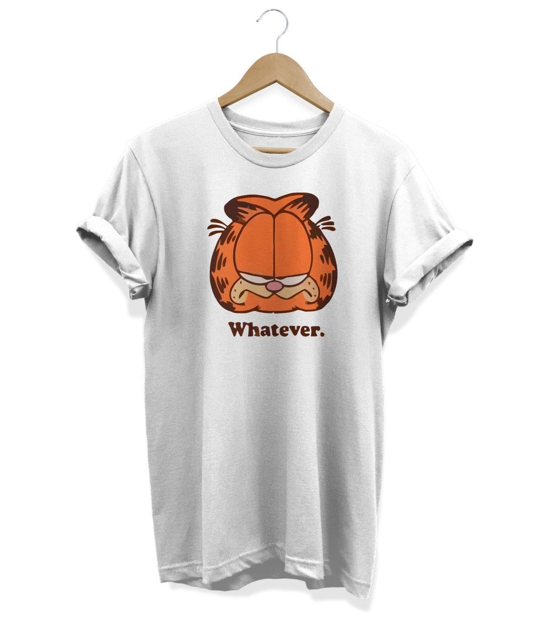 Widi Garfield Baskılı T-Shirt Beyaz